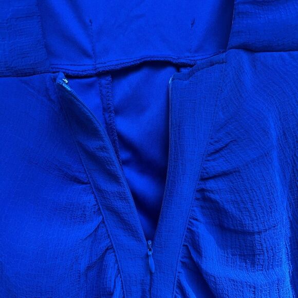 Urban Outfitters Silence & Noise bright blue sleeveless mini dress. Bare back, 2 - Picture 10 of 10